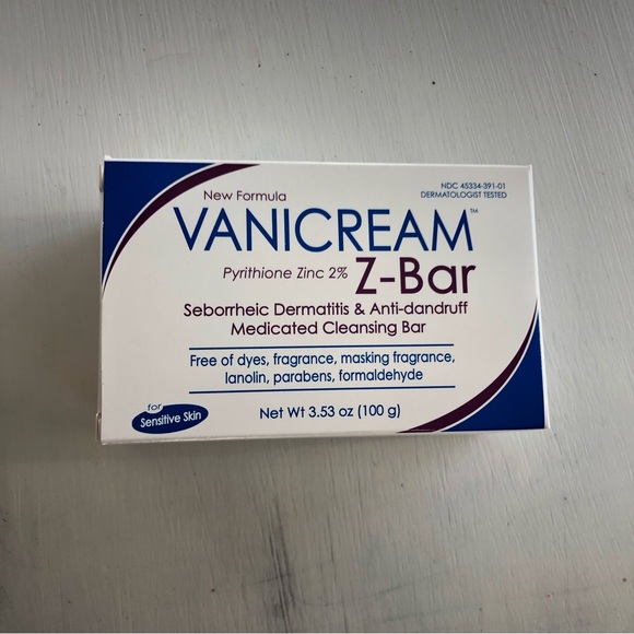 Vanicream Other - Vanicream Z-Bar Seborrheic Dermatitis Anti-Dandruff Medicated Cleansing Bar New